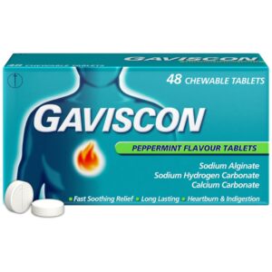 Gaviscon Chewable Tablets - Peppermint (Pack of 48)
