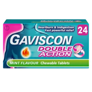 Gaviscon Double Action Chewable Tablets - Mint (Pack of 24)