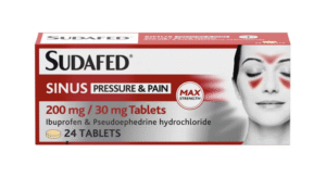 Sudafed Sinus Pressure & Pain Tablets (Pack of 24)