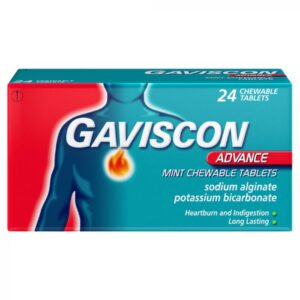 Gaviscon Advance Chewable Tablets – Mint (Pack of 24)