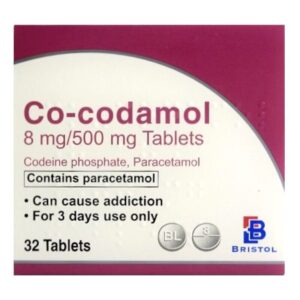 Co-Codamol 8mg/500mg Tablets (Pack of 32)